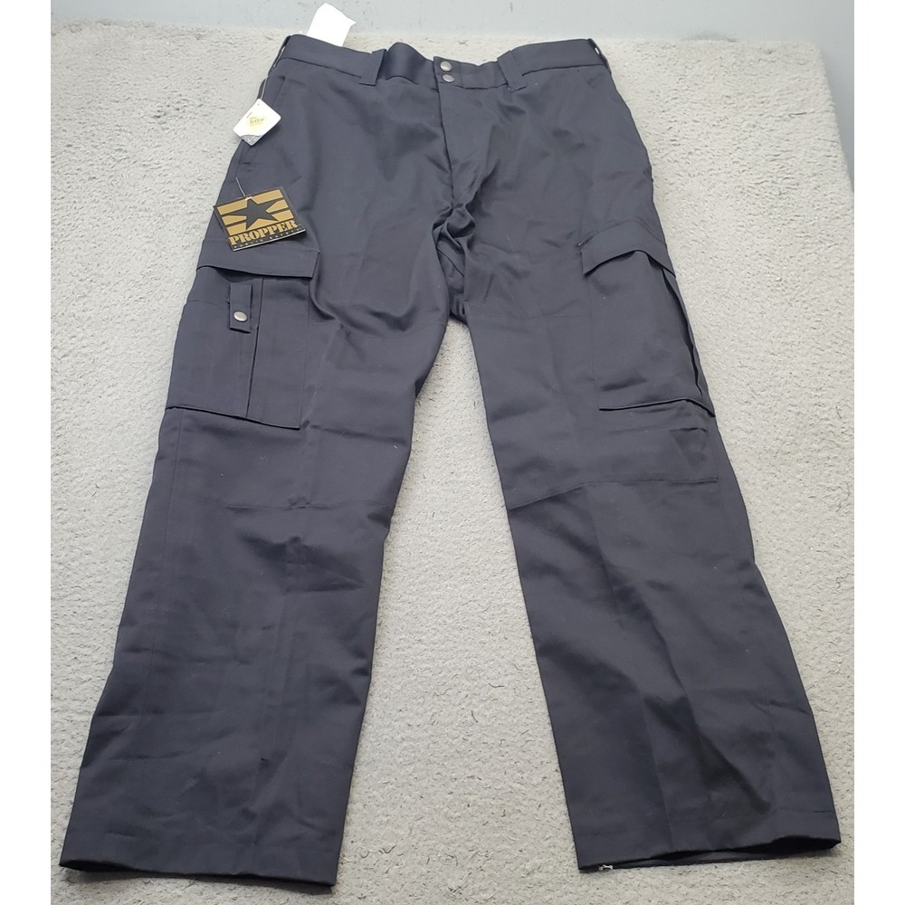 Propper Public Safety Cargo Pants Mens 36 Blue Teflon Water Repellent Tactical